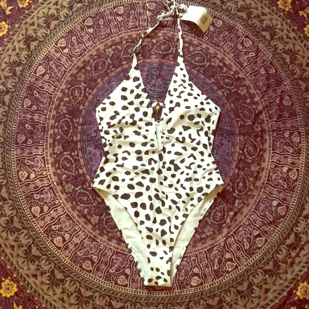 One piece Dalmatian bathing suit, NWT!